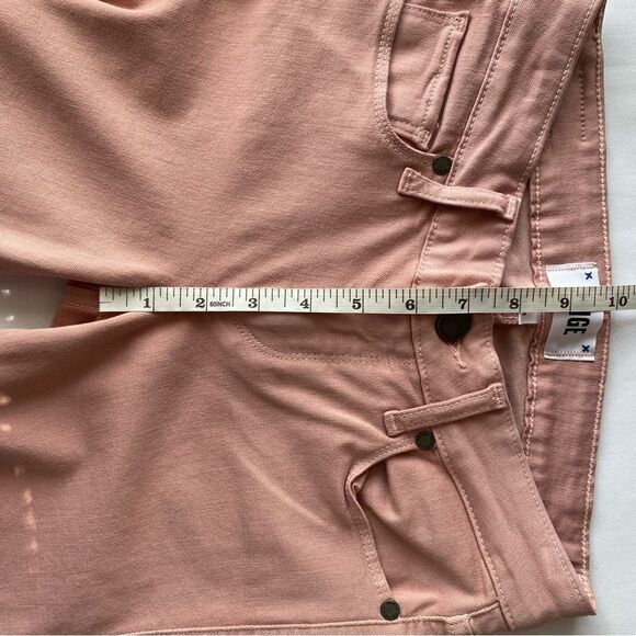 NWT PAIGE Soft Pink Verdugo Ultra Skinny Ankle Pants Size 24 - Picture 13 of 14